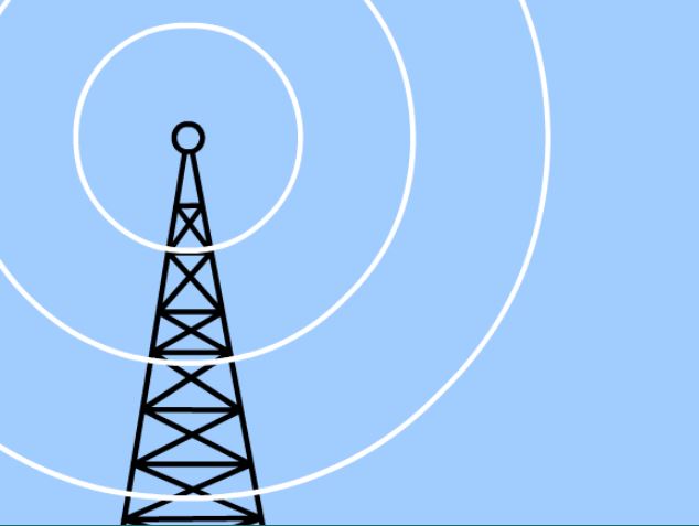 Image of cell tower and EMF