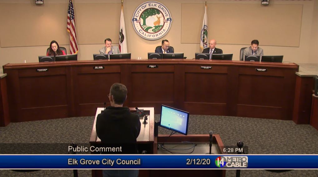 Image of MG at City Council